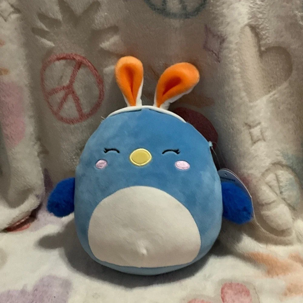 Squishmallows Plush Toy Trio - Pink, Green, Blue